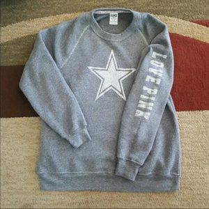 Pink Victoria’s Secret Dallas Cowboy Crewneck